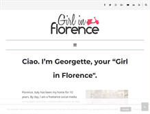 Tablet Screenshot of girlinflorence.com